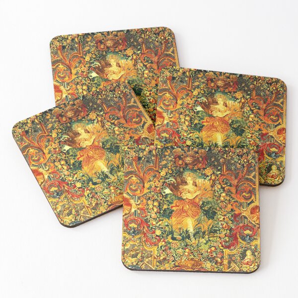 Item preview, SEASONS AND ELEMENTS,SUMMER FLORA, LOUIS XIV French Royal Embroidery Tapestry Detail designed and sold by BulganLumini.