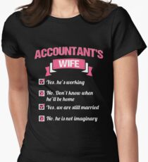 ACCOUNTANT'S WIFE Women's Fitted T-Shirt