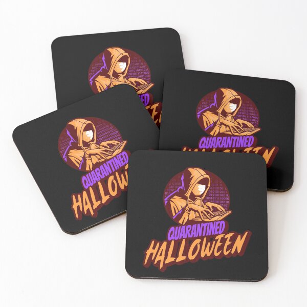 Item preview, Quarantined Halloween. Halloween Quarantine with a Gamer and Hacker designed and sold by TwinTailDesigns.