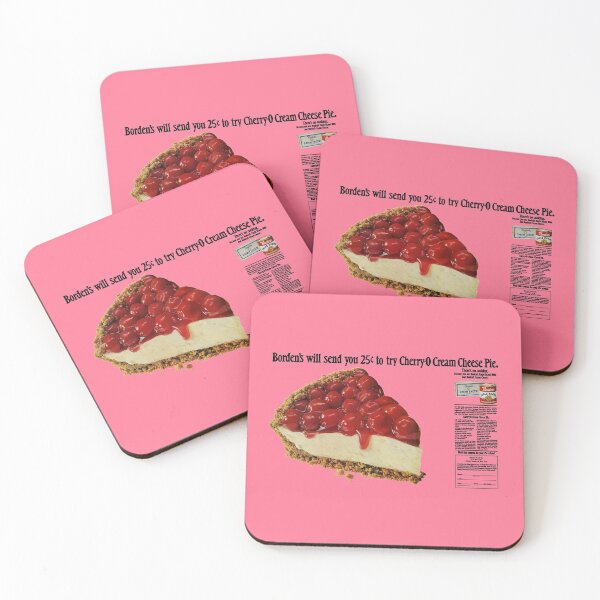 Item preview, CHERRY CHEESECAKE PIE - ADVERT designed and sold by ThrowbackAds.