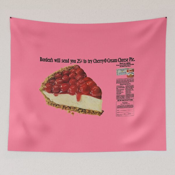 Item preview, CHERRY CHEESECAKE PIE - ADVERT designed and sold by ThrowbackAds.
