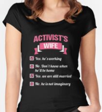 ACTIVIST'S WIFE Women's Fitted Scoop T-Shirt