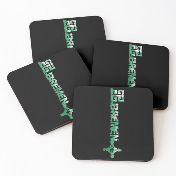 Item preview, Lettering Bremen Bremer Schlüssel in the colors green and white arranged upright designed and sold by froggy-stylecom.