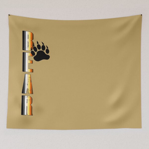 Item preview, Gay Bear Flag Claw Text Vertical designed and sold by achoprop.