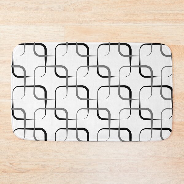 Item preview, Round Corner Black and Grey Squares Pattern designed and sold by TheInkElephant.
