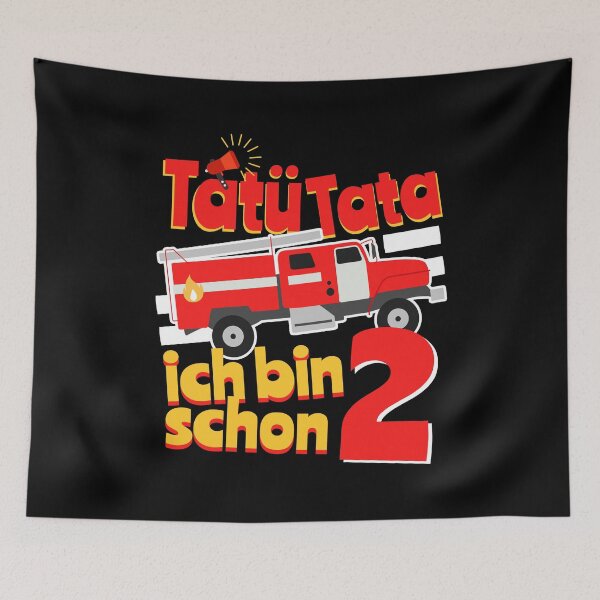 Item preview, Tatu Tata! I am 2 fire engine children gift  designed and sold by 2blackcherries.