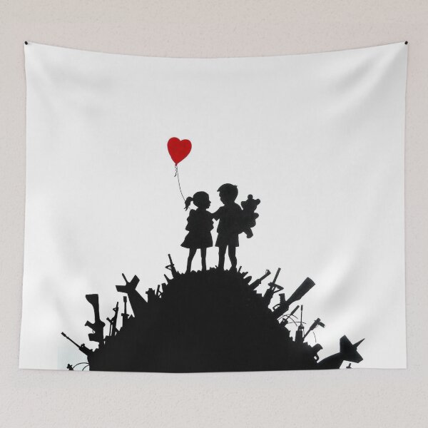 Item preview, BANKSY Boy & Girl | GUN HILL LOVE  designed and sold by WE-ARE-BANKSY.
