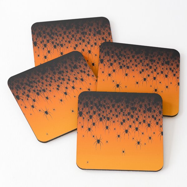 Item preview, Orange Design with Black Halloween Spiders  designed and sold by edgalum.