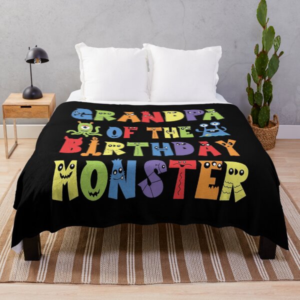 Item preview, Grandpa Of The Birthday Monster Alien Kid B-day Party design designed and sold by Grabitees.