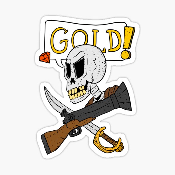 Item preview, sea of gold. pirates and skeleton.  designed and sold by JJadx.
