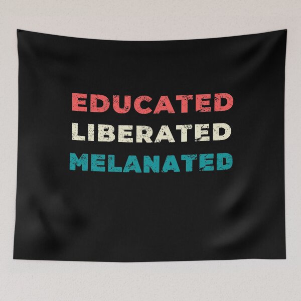 Item preview, Educated Liberated Melanated - Educated Black Pride  designed and sold by OneandHalf.