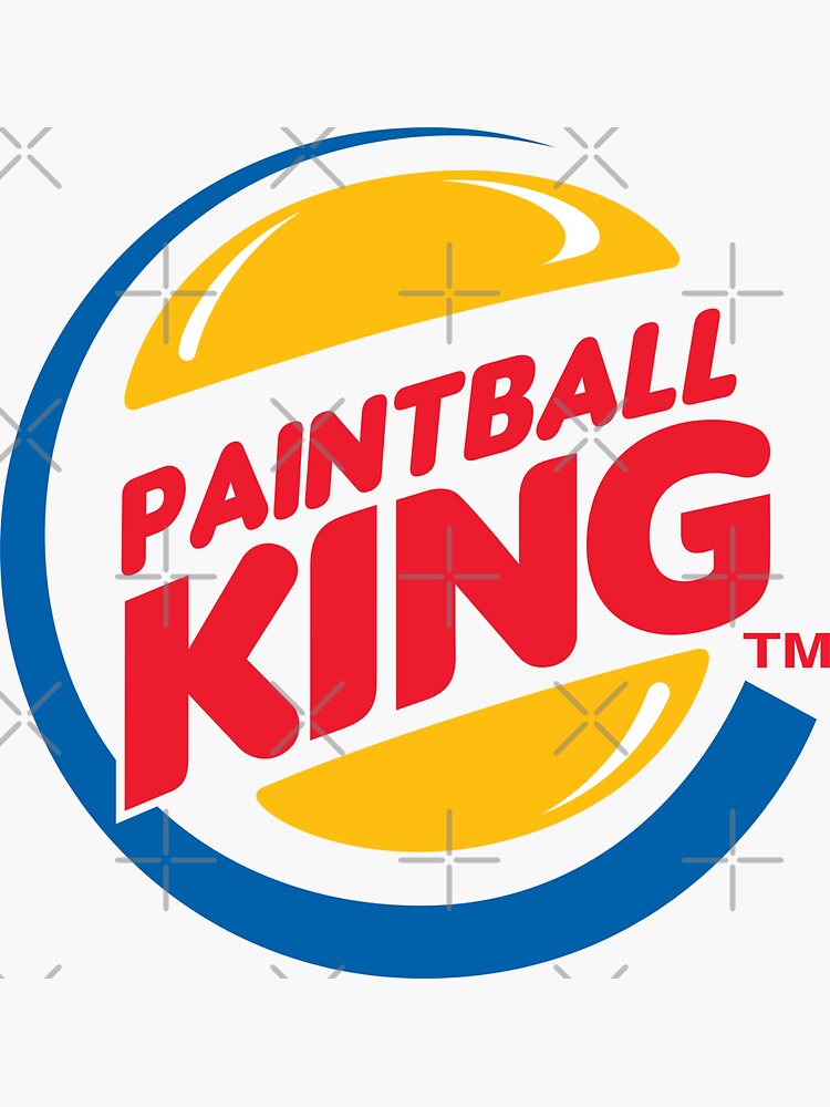 Imagen 3 de 3, Pegatina con la obra Paintball King, pieza perfecta para los amantes de las batallas y los fanáticos del paintball, diseñada y vendida por Urosek.
