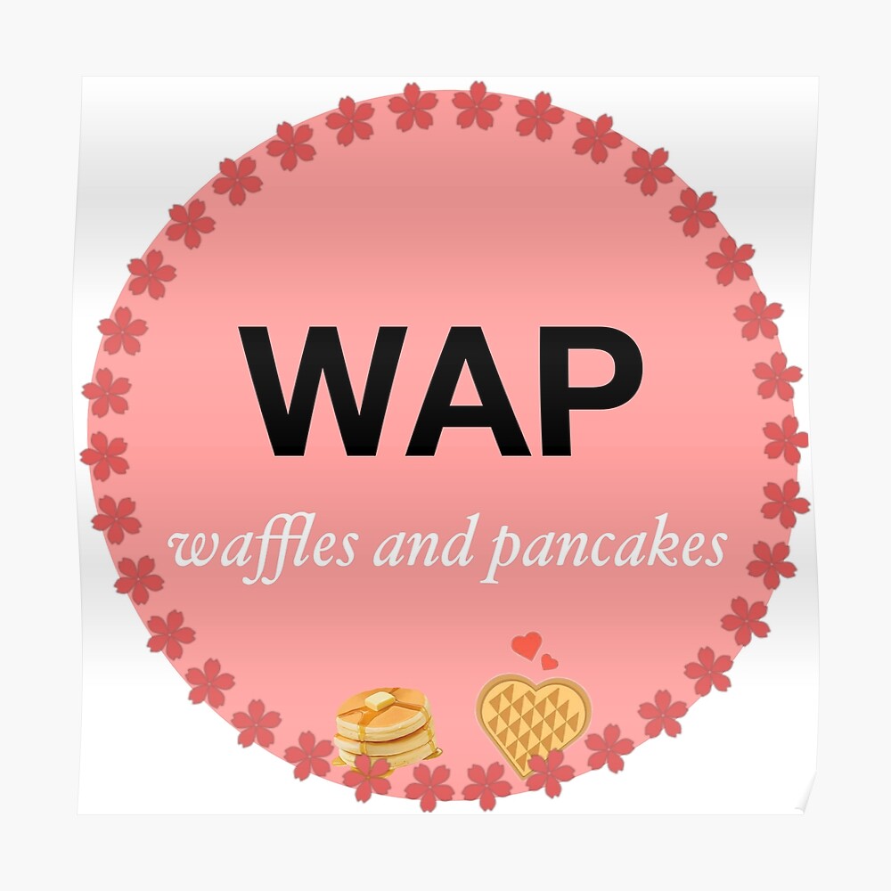 Wap Waffles And Pancakes Sticker By Celiach11 Redbubble