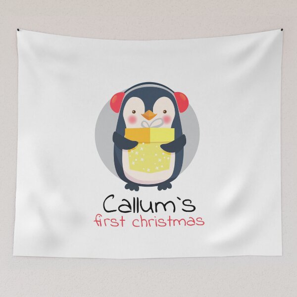 Item preview, Cute Christmas Present For Newborn Callum Because Callum loves Penguins designed and sold by Urosek.