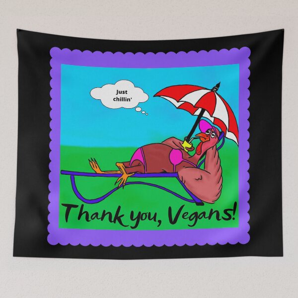 Item preview, Just chillin', thank you, Vegans! 2 of 2 designed and sold by LittleAngy.