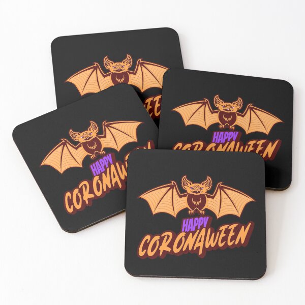 Item preview, Happy Coronaween! Quarantined Halloween with a Bat  designed and sold by TwinTailDesigns.