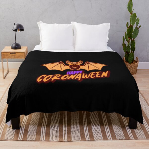 Item preview, Happy Coronaween! Quarantined Halloween with a Bat designed and sold by TwinTailDesigns.