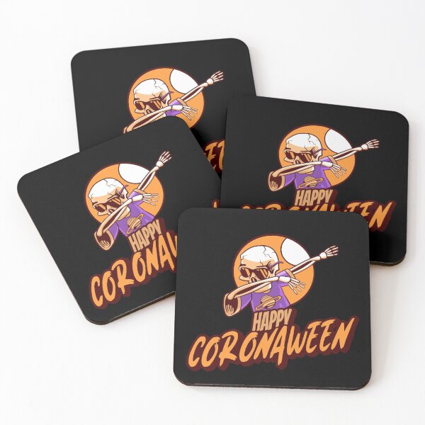 Item preview, Happy Coronaween! Quarantined Halloween with a Skeleton Dab! designed and sold by TwinTailDesigns.