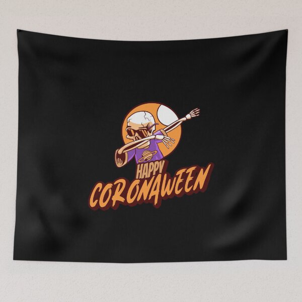 Item preview, Happy Coronaween! Quarantined Halloween with a Skeleton Dab! designed and sold by TwinTailDesigns.