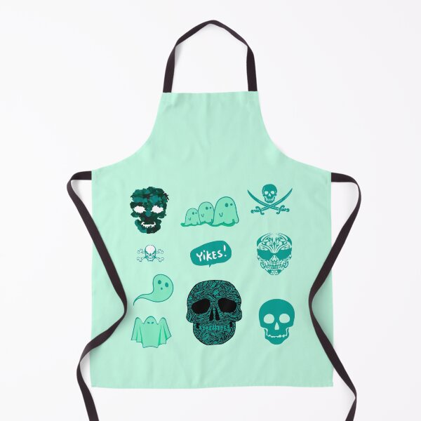 Item preview, Spooky Skeleton Ghost Halloween Pack Turquoise designed and sold by everything4eva.