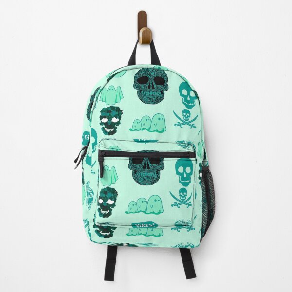 Item preview, Spooky Skeleton Ghost Halloween Pack Turquoise designed and sold by everything4eva.