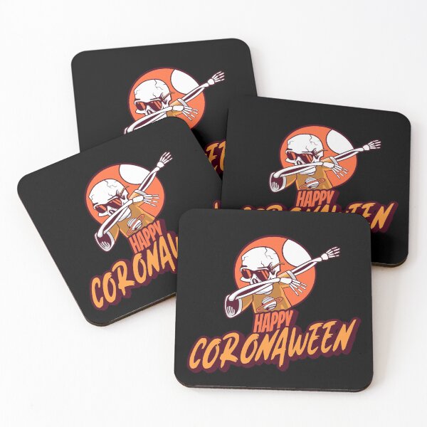 Item preview, Happy Coronaween! Quarantined Halloween with a Skeleton Dab! designed and sold by TwinTailDesigns.