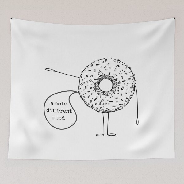 Item preview, "a hole different mood" donut puns designed and sold by thecakeseries.