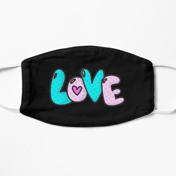 LoVe Cool PopArtWork Flat Mask