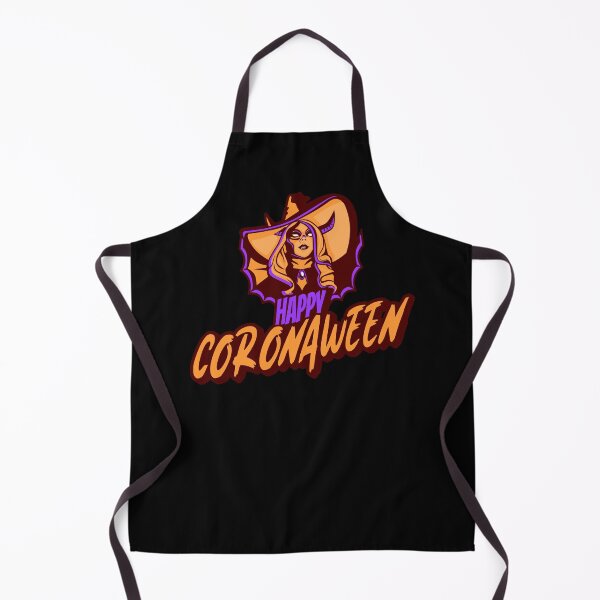 Item preview, Happy Coronaween! Quarantined Halloween with a Devil Witch designed and sold by TwinTailDesigns.