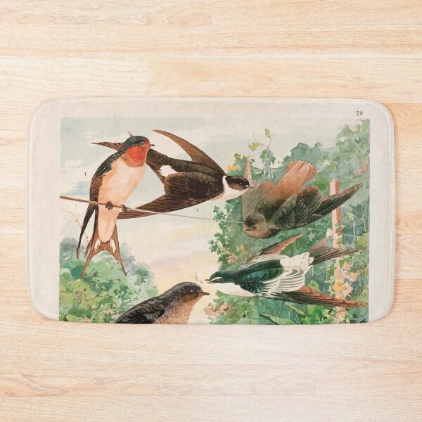 Item preview, Birds of the Amazon Album de aves amazonicas Emil Goldi 1906 031 Andorinhas designed and sold by WetdryvacRB01.