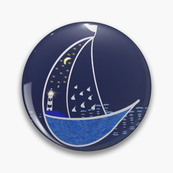 Item preview, Boteh Boating - dark blue designed and sold by KizzyW.