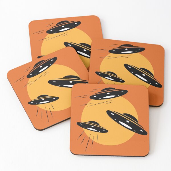 Item preview, UFO - Alien Space - Orange Circle designed and sold by theworld2021.