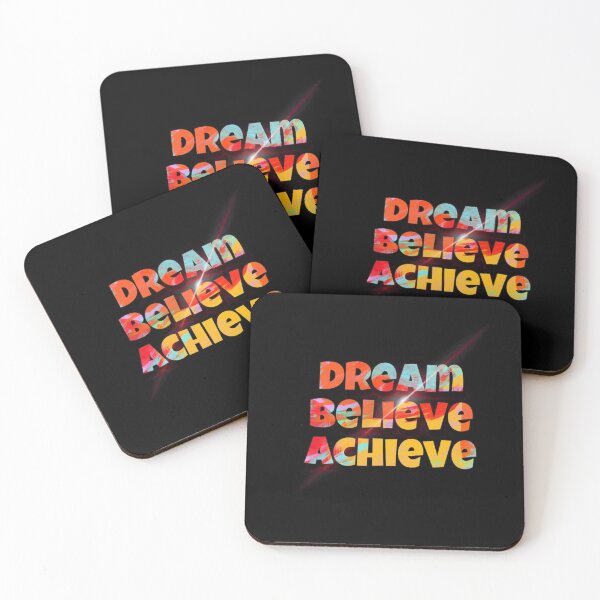 Item preview, Dream believe achieve  designed and sold by Clumsy Prints.