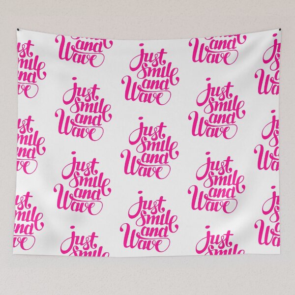 Item preview, Just Smile and Wave pink designed and sold by Myshtra.