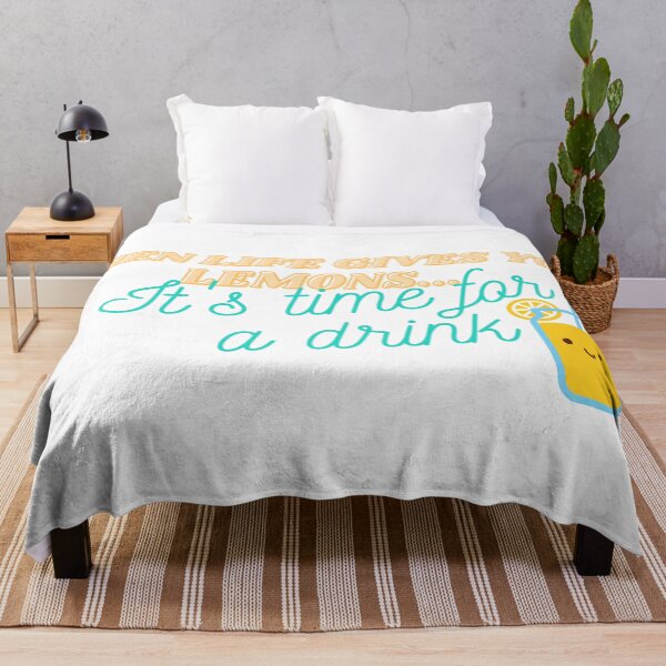 Item preview, When life gives you lemons, it's time for a drink designed and sold by flying-flamingo.