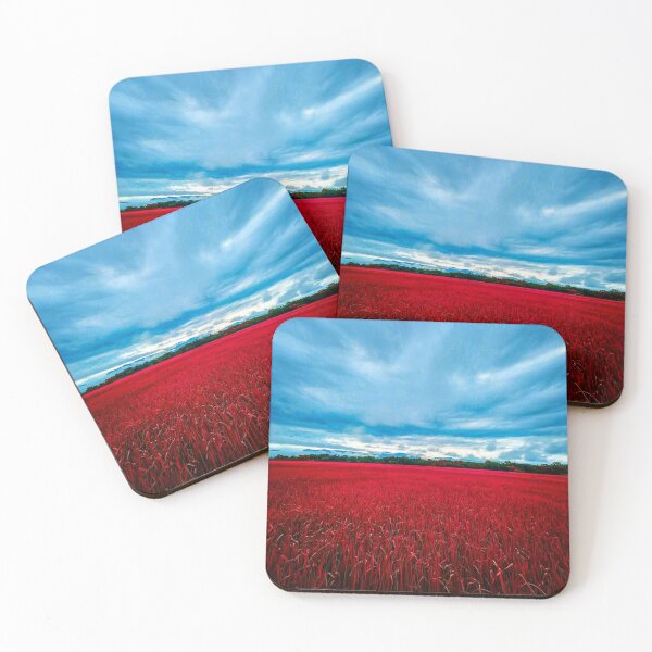 Item preview, Red Grass Under The Blue Sky designed and sold by Indra Agrawal.