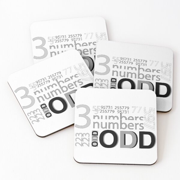 Item preview, Odd number cool typography monochromatic design  designed and sold by Kvyom.