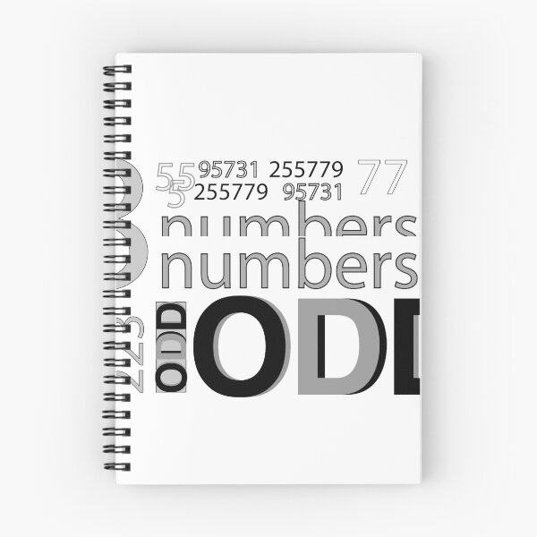Item preview, Odd number cool typography monochromatic design  designed and sold by Kvyom.