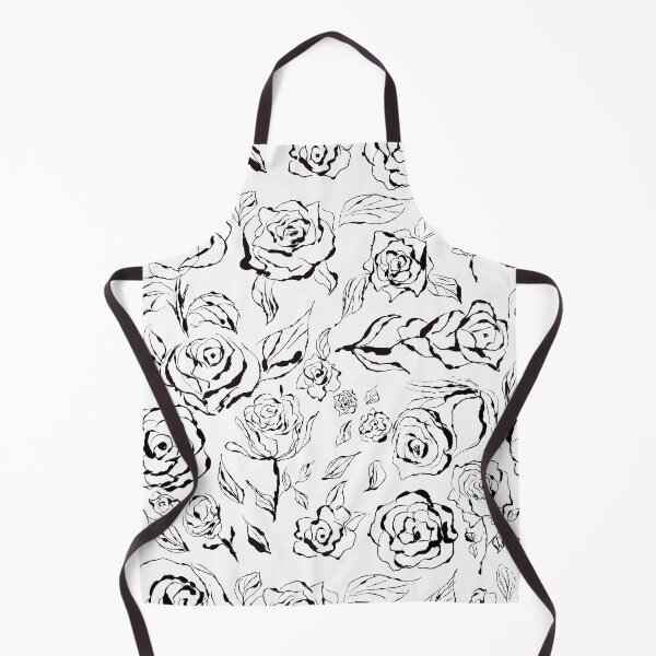 Item preview, Black and white seamless pattern with black roses. designed and sold by NataPrando.