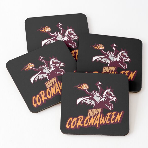 Item preview, Happy Coronaween! Quarantined Halloween with the Headless Horseman! designed and sold by TwinTailDesigns.