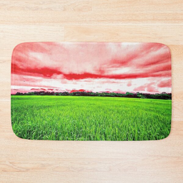 Item preview, Beautiful Green Grass Under Red Sky designed and sold by Indra Agrawal.