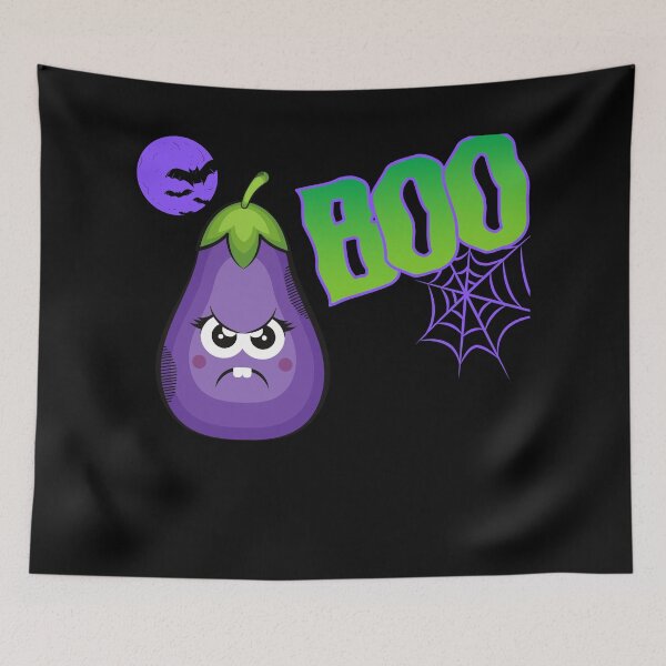 Item preview, Eggplant Halloween Vegan Funny Vegan Funny Vegan Essential T-Shirt designed and sold by SAJAMANIA.