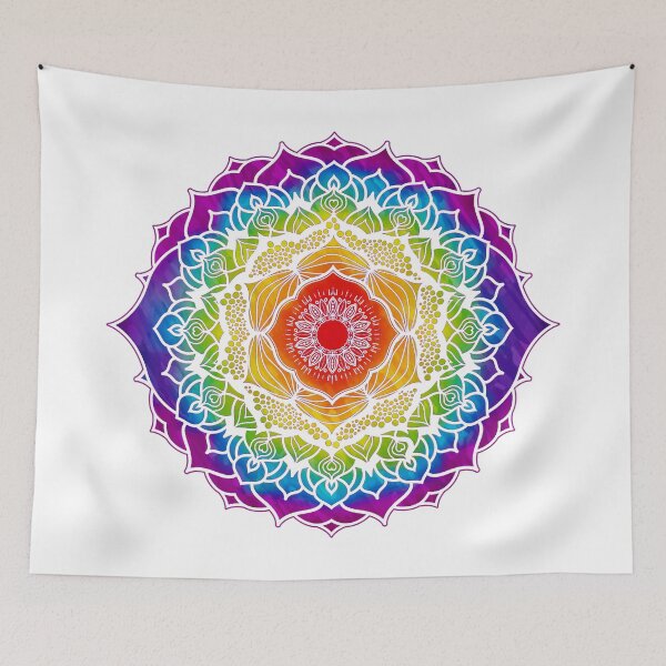 Item preview, 7 Chakras Mandala - 01 Watercolor WOWB designed and sold by chakraplaza.
