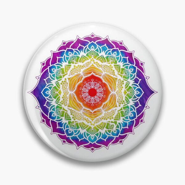 Item preview, 7 Chakras Mandala - 01 Watercolor WOWB designed and sold by chakraplaza.