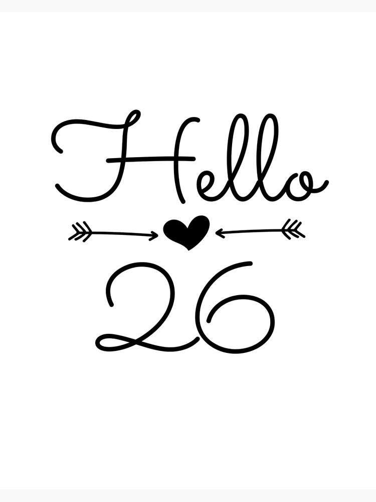 Hello 36 Birthday, Birthday 36h Birthday Tee Photographic Print