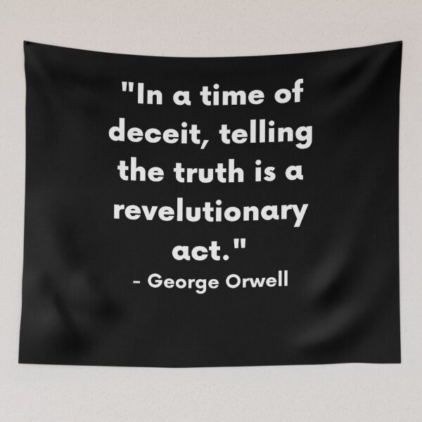 Item preview, George Orwell Quote designed and sold by BigBoyShop.