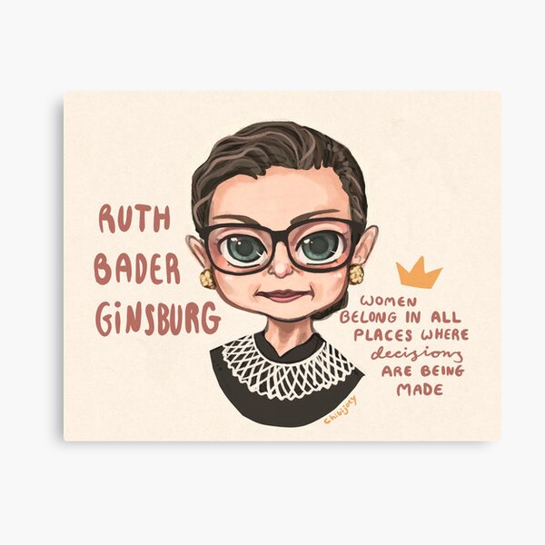 Ruth Bader Ginsburg (RBG) Canvas Print