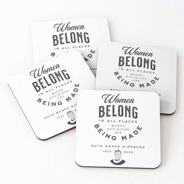 Item preview, Women Belong In All Places Where Decisions Are Being Made -- RBG designed and sold by VicEllisArt.