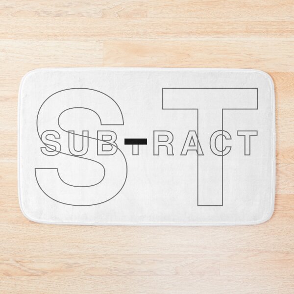 Item preview, Minimal Typography subtract word design designed and sold by Kvyom.
