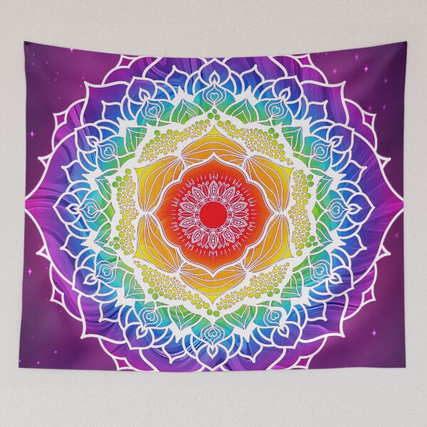 Item preview, 7 Chakras Mandala - 01 WOCBG designed and sold by chakraplaza.
